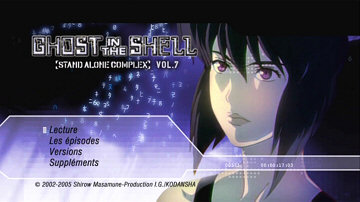 Menu 1 : GHOST IN THE SHELL : STAND ALONE COMPLEX - VOLUME 7