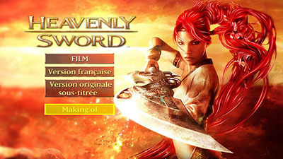 Menu 1 : HEAVENLY SWORD