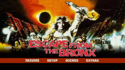 Menu 1 : ESCAPE FROM THE BRONX (LES GUERRIERS DU BRONX 2)