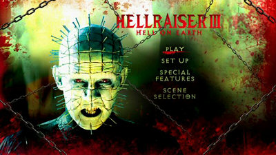 Menu 1 : HELLRAISER III : HELL ON EARTH