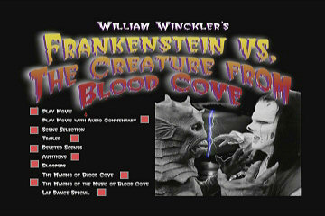 Menu 1 : FRANKENSTEIN VS THE CREATURE FROM BLOOD COVE