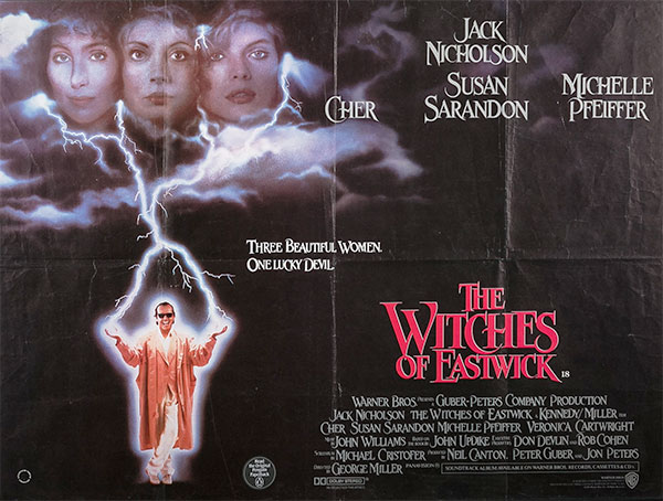 Header Critique : LES SORCIERES D'EASTWICK (THE WITCHES OF EASTWICK)