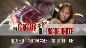 Menu 1 : FARFALLA CON LE ALI INSANGUINATE, UNA (THE BLOODSTAINED BUTTERFLY)