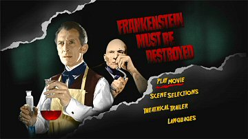 Menu 1 : FRANKENSTEIN MUST BE DESTROYED (LE RETOUR DE FRANKENSTEIN)