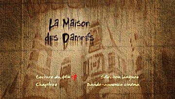 Menu 1 : MAISON DES DAMNES, LA (THE LEGEND OF HELL HOUSE)