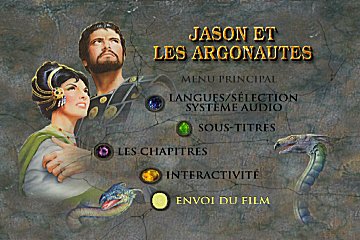 Menu 1 : JASON ET LES ARGONAUTES (JASON AND THE ARGONAUTS)