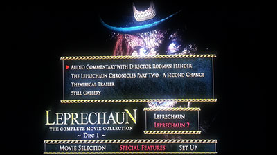 Menu 1 : LEPRECHAUN 2