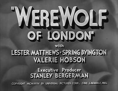 Header Critique : MONSTRE DE LONDRES, LE (WEREWOLF OF LONDON)