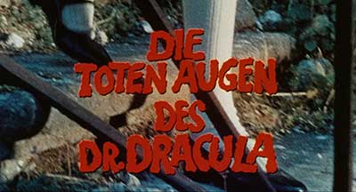 Header Critique : TOTEN AUGEN DES DR. DRACULA, DIE (OPERATION PEUR)