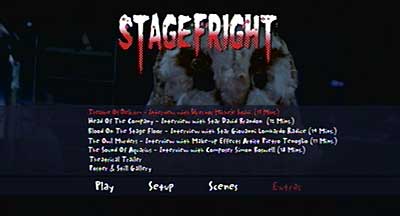 Menu 1 : STAGEFRIGHT (BLOODY BIRD)