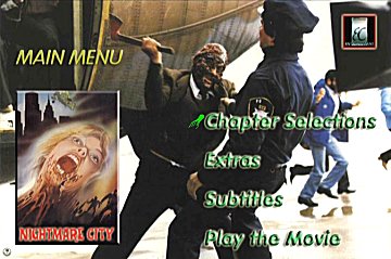 Menu 1 : NIGHTMARE CITY (L'AVION DE L'APOCALYPSE)