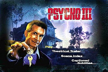 Menu 1 : PSYCHO III (PSYCHOSE III)