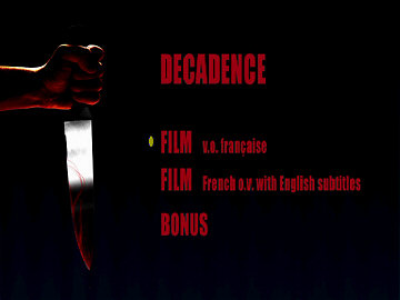 Menu 1 : DECADENCE