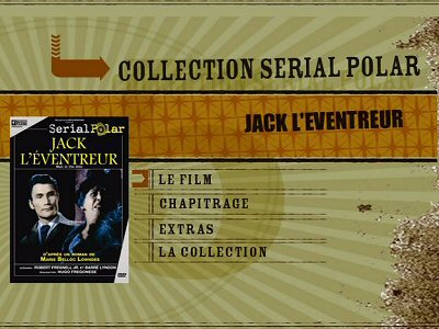 Menu 1 : JACK L'EVENTREUR (MAN IN THE ATTIC)