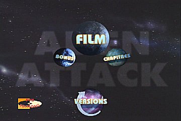 Menu 1 : ALIEN ATTACK (COSMOS 1999)