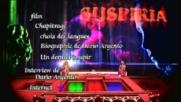 Menu 1 : SUSPIRIA (LIMITED EDITION)