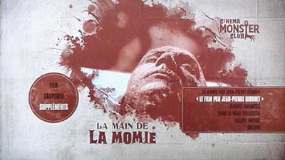Menu 1 : MAIN DE LA MOMIE, LA (THE MUMMY'S HAND)