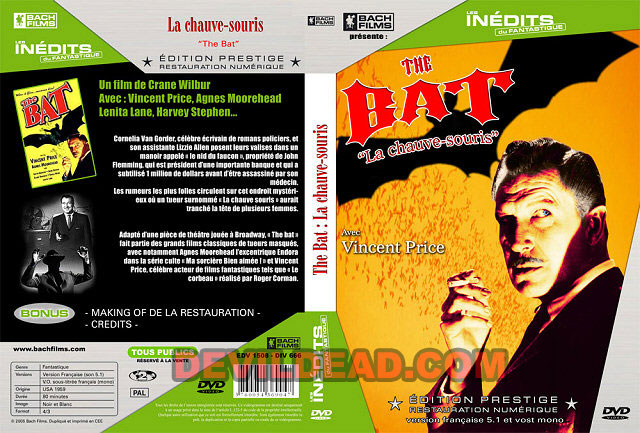 THE BAT DVD Zone 2 (France) 