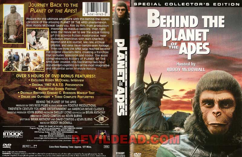 BEHIND THE PLANET OF THE APES DVD Zone 0 (USA) 
