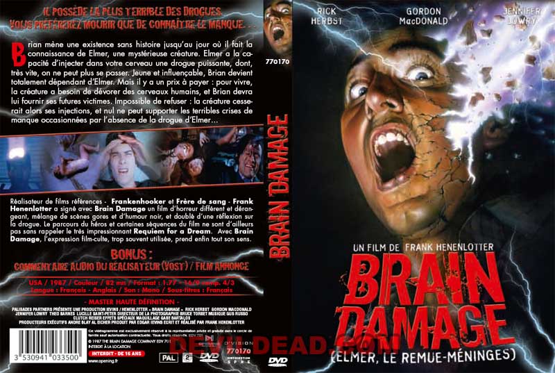 BRAIN DAMAGE DVD Zone 2 (France) 
