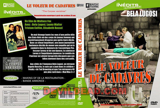 THE CORPSE VANISHES DVD Zone 2 (France)