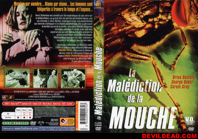 CURSE OF THE FLY DVD Zone 2 (France) 