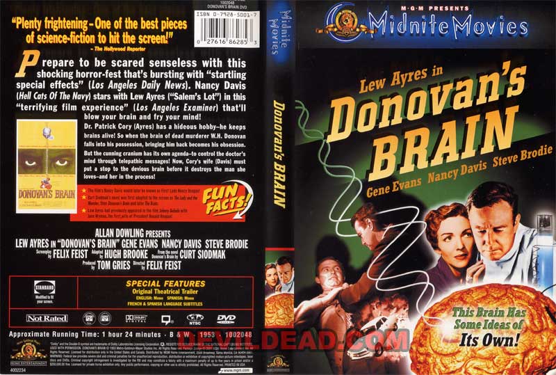 DONOVAN'S BRAIN DVD Zone 1 (USA) 