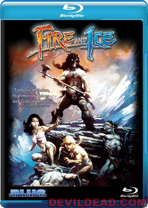 FIRE AND ICE Blu-ray Zone 0 (USA) 