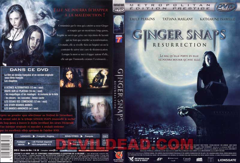 GINGER SNAPS : UNLEASHED DVD Zone 2 (France) 
