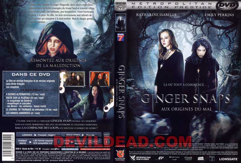 GINGER SNAPS BACK DVD Zone 2 (France) 