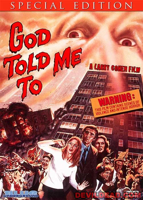 GOD TOLD ME TO DVD Zone 0 (USA) 
