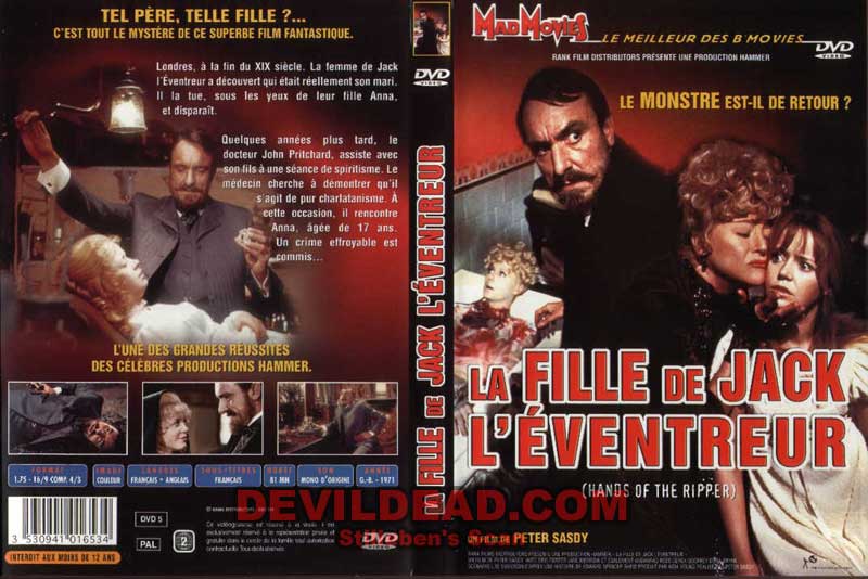 HANDS OF THE RIPPER DVD Zone 2 (France) 