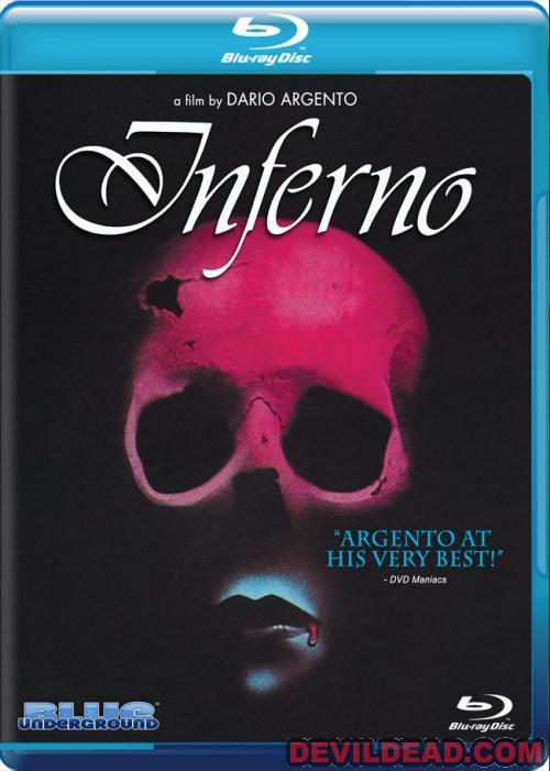 INFERNO Blu-ray Zone 0 (USA) 