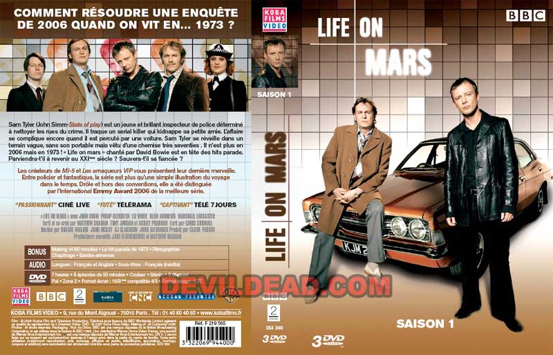 LIFE ON MARS DVD Zone 2 (France) 