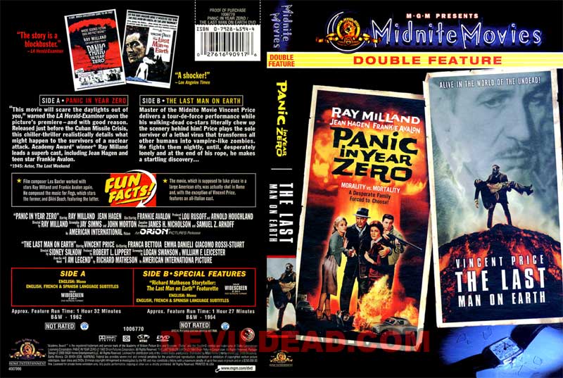PANIC IN YEAR ZERO ! DVD Zone 1 (USA) 