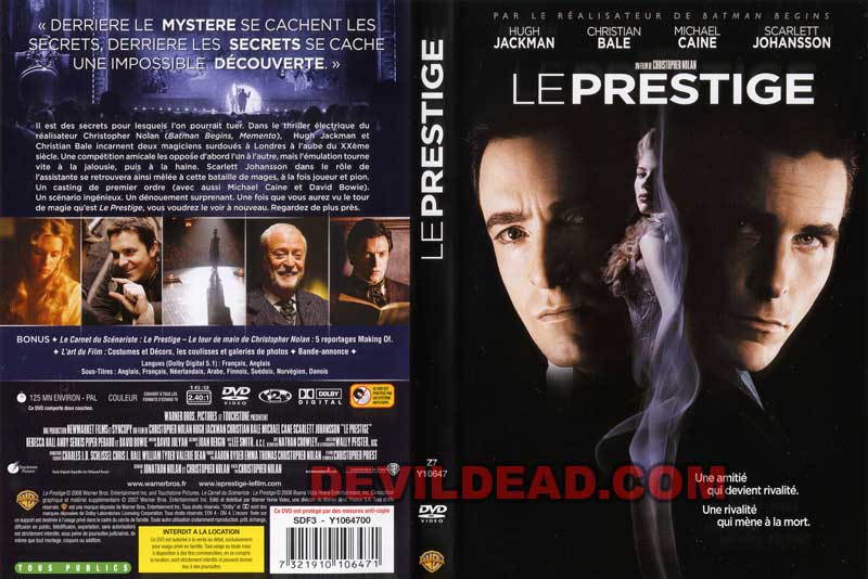 THE PRESTIGE DVD Zone 2 (France) 