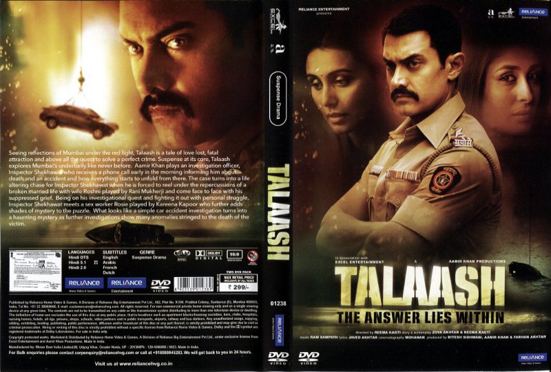 TALAASH : THE ANSWER LIES WITHIN DVD Zone 0 (India) 
