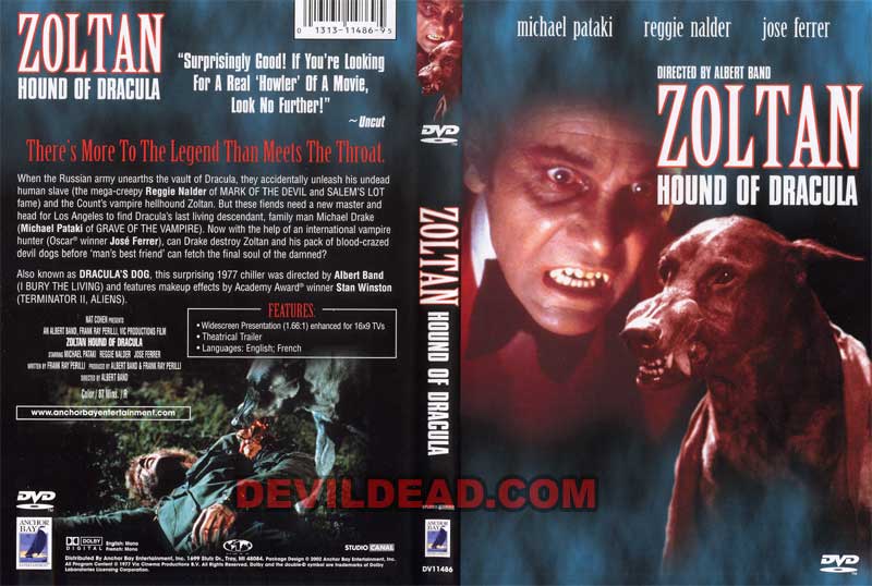 DRACULA'S DOG DVD Zone 1 (USA) 