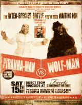 PIRANHA MAN VS WOLF MAN - Poster