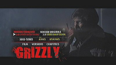 Menu 1 : GRIZZLY, LE MONSTRE DE LA FORET (GRIZZLY)