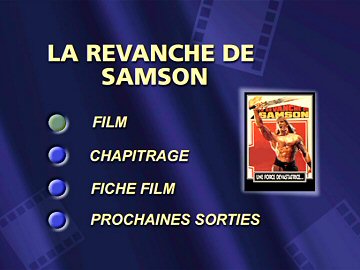Menu 1 : REVANCHE DE SAMSON, LA (SAMSON DAN DELILAH)