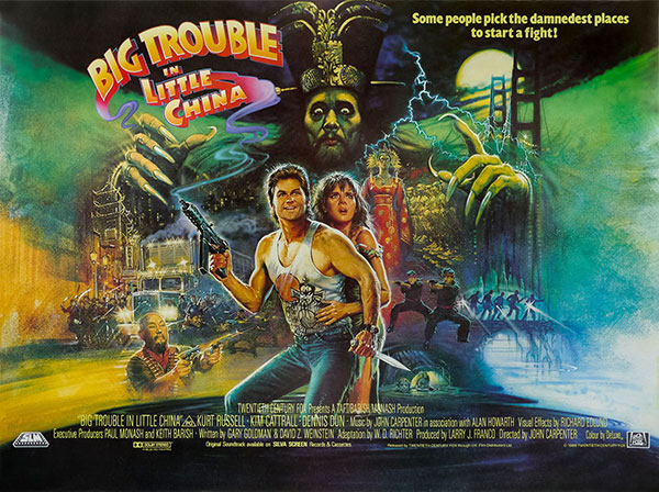 Header Critique : LES AVENTURES DE JACK BURTON DANS LES GRIFFES DU MANDARIN (BIG TROUBLE IN LITTLE CHINA)