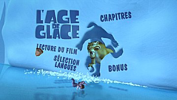 Menu 1 : AGE DE GLACE, L' (ICE AGE)