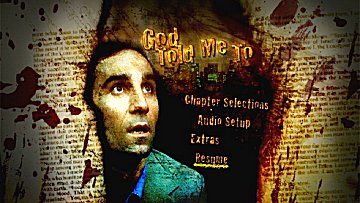 Menu 1 : GOD TOLD ME TO (MEURTRES SOUS CONTROLE)