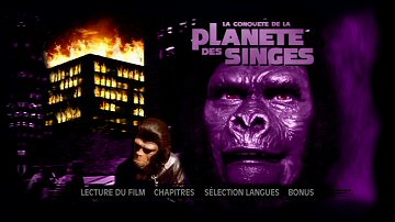 Menu 1 : CONQUETE DE LA PLANETE DES SINGES, LA (CONQUEST OF THE PLANET OF THE APES)