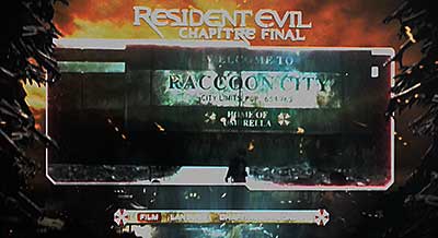 Menu 1 : RESIDENT EVIL: CHAPTER FINAL (RESIDENT EVIL: THE FINAL CHAPTER)