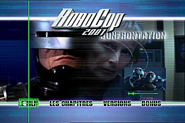 Menu 1 : ROBOCOP 2001 : CONFRONTATION (ROBOCOP : PRIME DIRECTIVES - MELTDOWN)