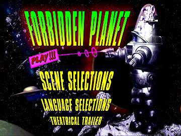 Menu 1 : FORBIDDEN PLANET (PLANETE INTERDITE)