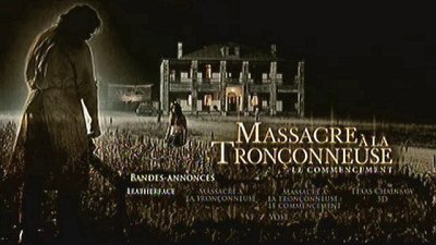 Menu 1 : MASSACRE A LA TRONCONNEUSE : LE COMMENCEMENT (BLU-RAY) 