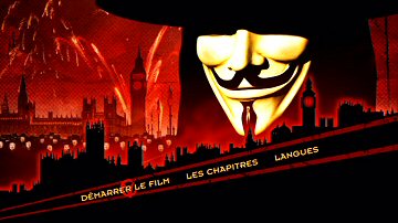 Menu 1 : V POUR VENDETTA (V FOR VENDETTA)